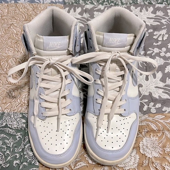 Nike Dunk High Sail Football Grey Nike High-Top Sneakers Size 8 - Picture 14 of 14